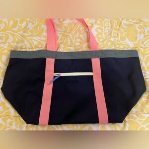PINK Victoria's Secret Black and Coral Tote